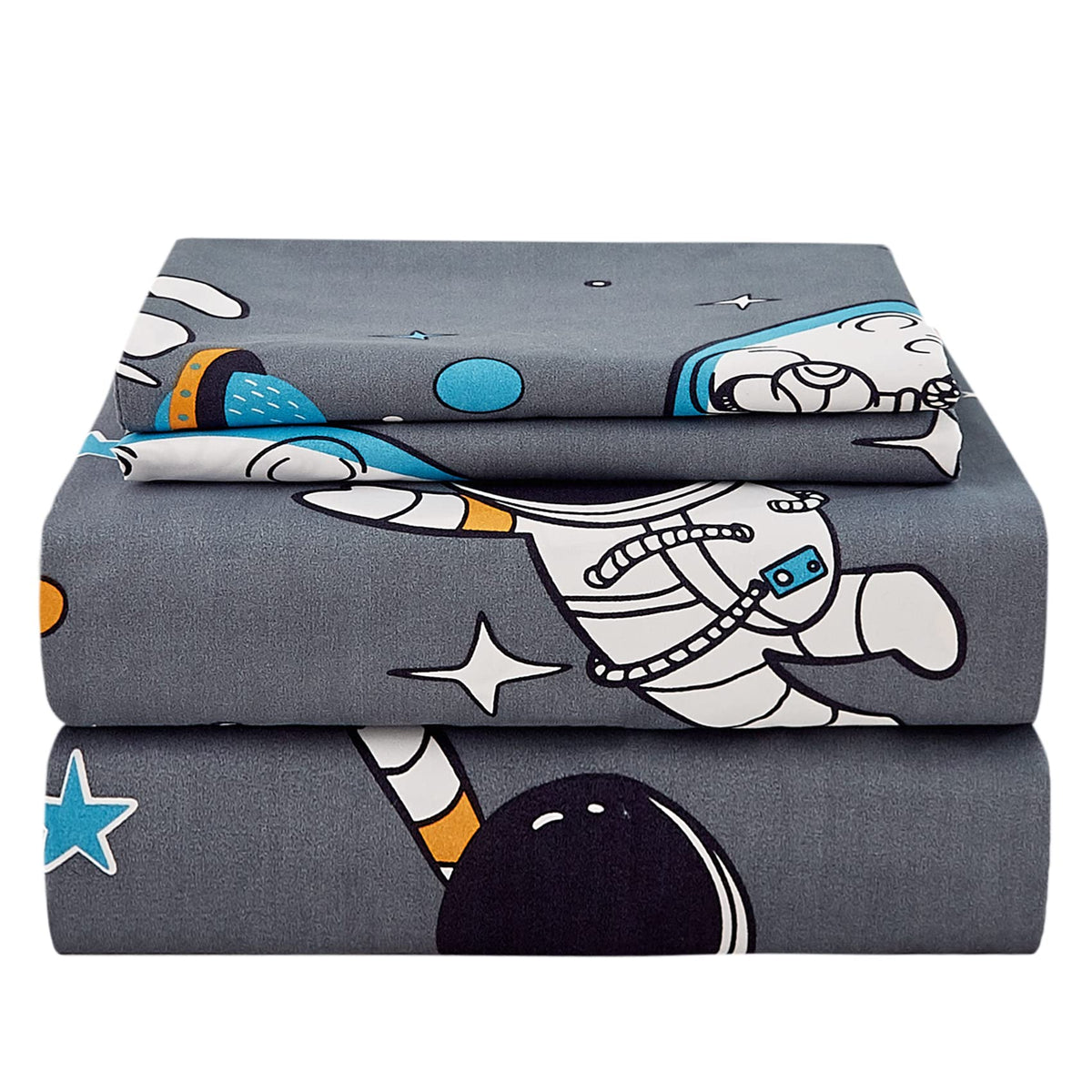 JSD Pink Unicorn Rainbow Kids Twin Sheet Set for Girls 3 Piece