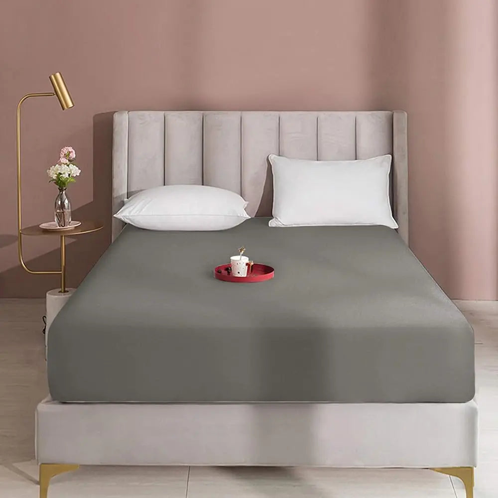 NTBAY Fitted Bed Sheet - Deep Pocket Fit Soft Comfy Bedding, Brushed Microfiber Breathable Wrinkle-Free Cover, All-Around Elastic Stays in Place, No Shrink, Chlorine-Free Bleach Safe, Tumble Dry Low, Oeko-Tex Certified