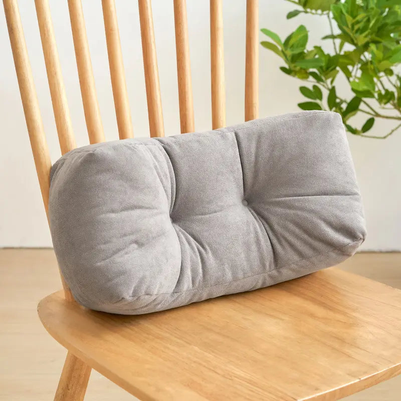 1PIC Comfortable Lumbar Support Cushion — Nap Pillow, Student Backrest, Padded Backrest, Chair Back Pad, Waist Pillow, Throw Pillow, Office Desk Nap Pillow With Cushion