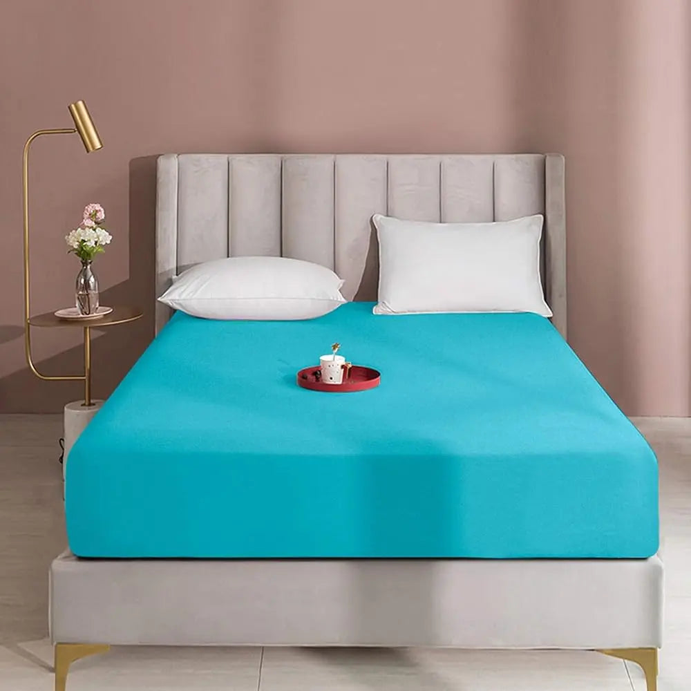 NTBAY Fitted Bed Sheet - Deep Pocket Fit Soft Comfy Bedding, Brushed Microfiber Breathable Wrinkle-Free Cover, All-Around Elastic Stays in Place, No Shrink, Chlorine-Free Bleach Safe, Tumble Dry Low, Oeko-Tex Certified