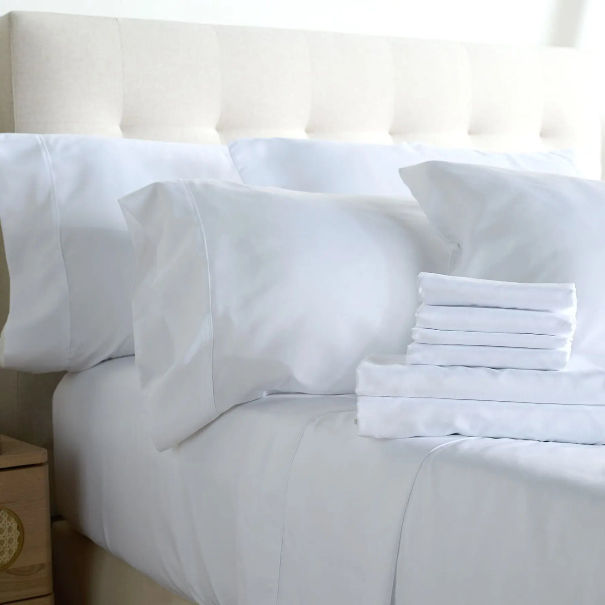 Home Reflections 2pk Double Brushed Sheet Sets with Extra Cases