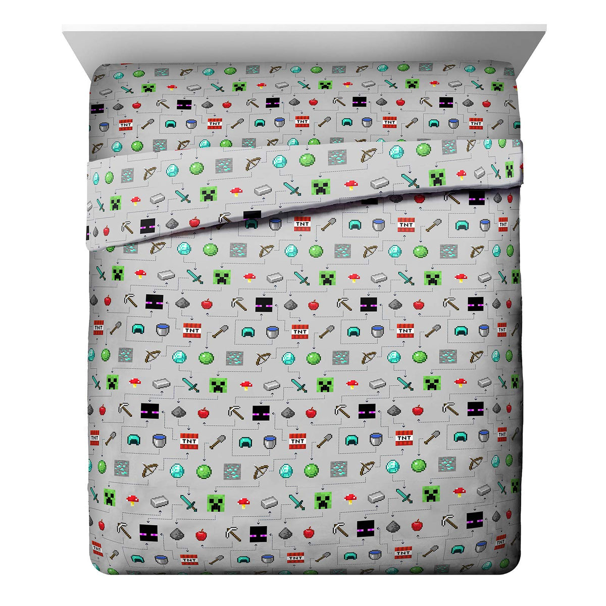Jay Franco Kids Sheet Set with Fitted, Flat Sheets & Pillow Cover - Ultra-Soft Bedding with Pillowcase for Room Decor, White - Bluey, 3 Piece Toddler