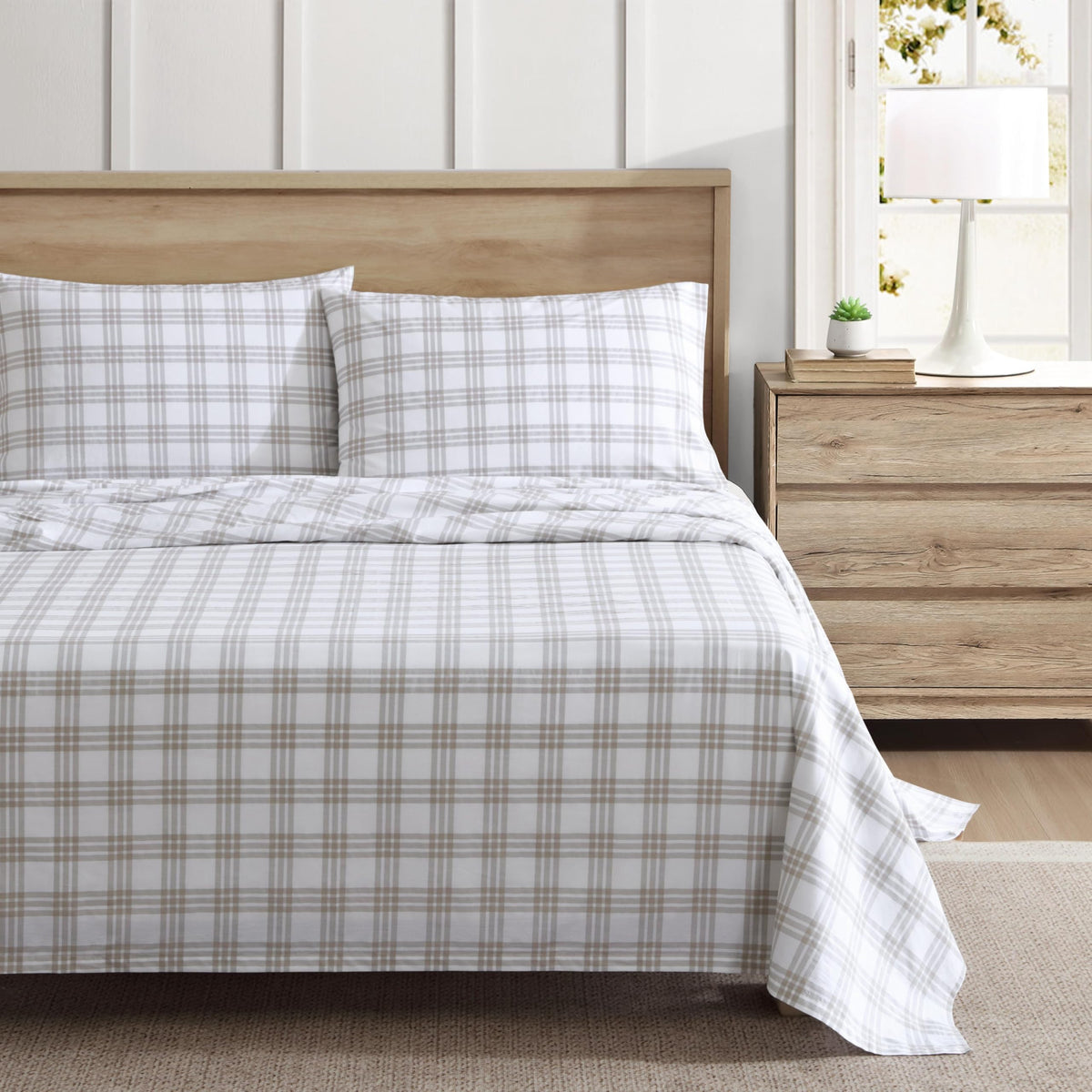 Eddie Bauer - Twin Size Sheet Set with Fitted Sheet & Pillowcase