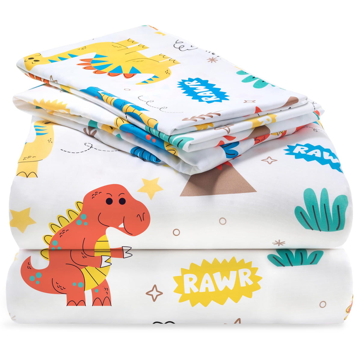 Joiedomi Kids Twin Sheet Set Unicorn - 3 Piece Soft Microfiber Bed Sheets - Deep Pocket Wrinkle Free, Cozy Toddler Bedding Set, Fade Resistant Breathable for Boys Girls Teens