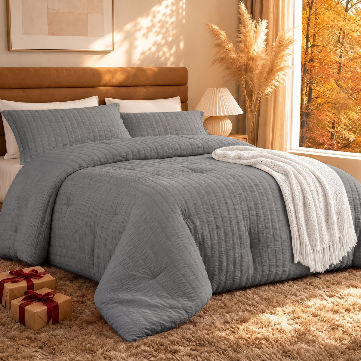 Quataly Cooling Comforter Set Twin Size Breathable Comforter with Sheets