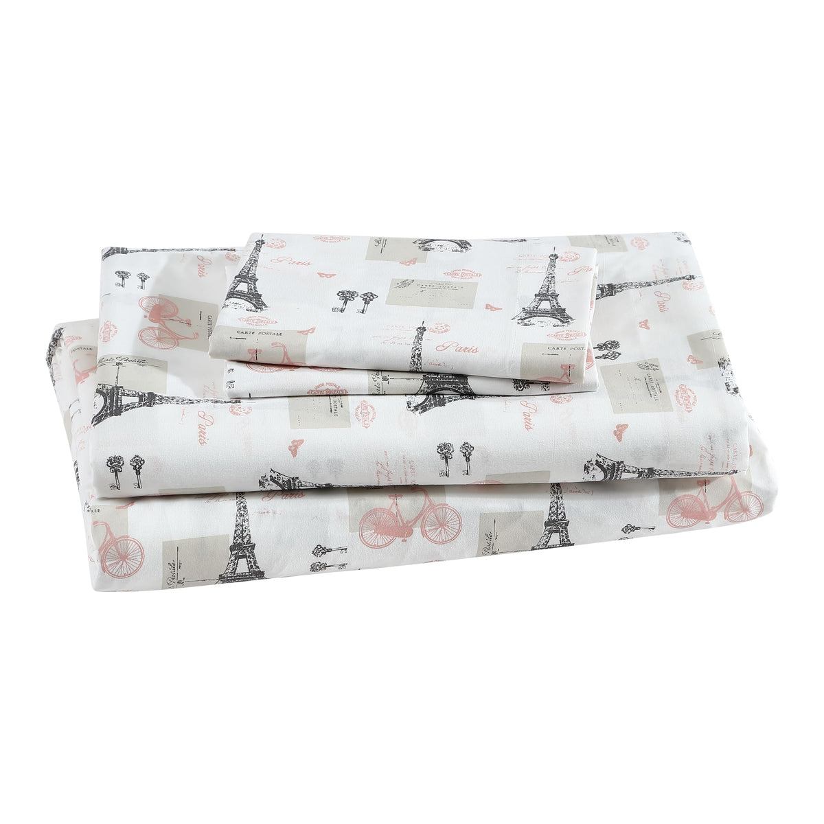 Printed Soft Microfiber Full 4-Piece Sheet Set, Zara Leopard