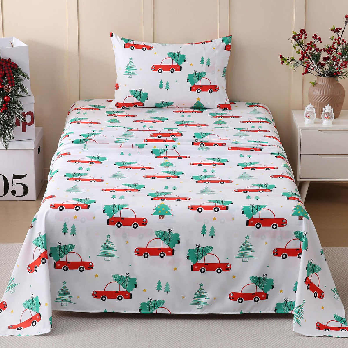 JSD Pink Unicorn Rainbow Kids Twin Sheet Set for Girls 3 Piece