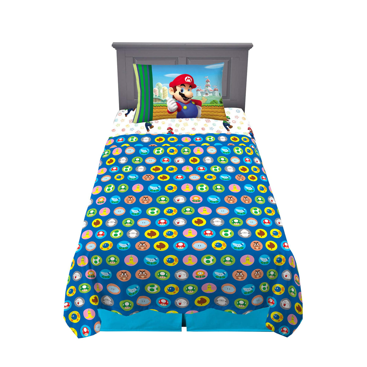 Franco Kids Bedding Super Soft Microfiber Sheet Set, Twin, Sonic The Hedgehog, Anime