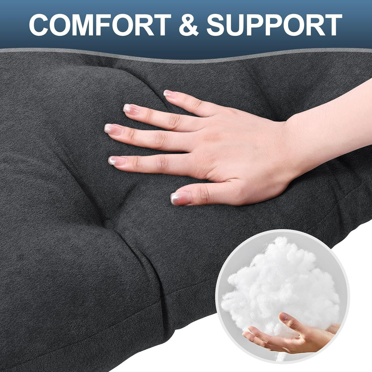 Back Pillow for Recliner Lumbar Support Pillow Soft and Fluffy Back Support Cushion Thick Lumbar Cushion for Chairs, Recliners,Sofa, Couch and Bed for Pain Relief