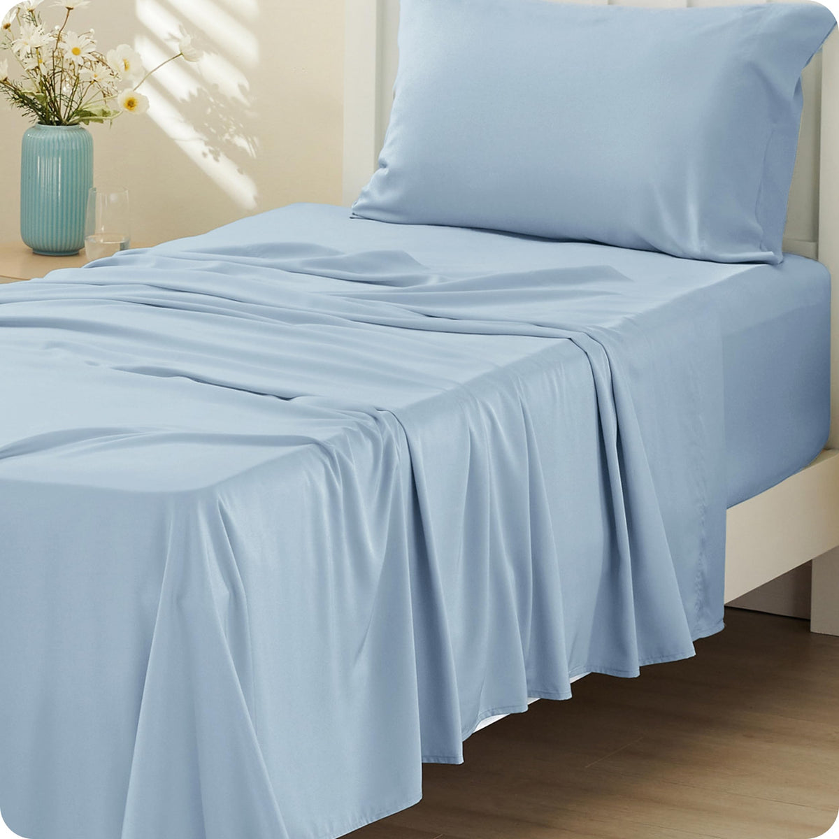 Bedsure PureWoven 100% Rayon Derived from Bamboo, King Size Sheets Set
