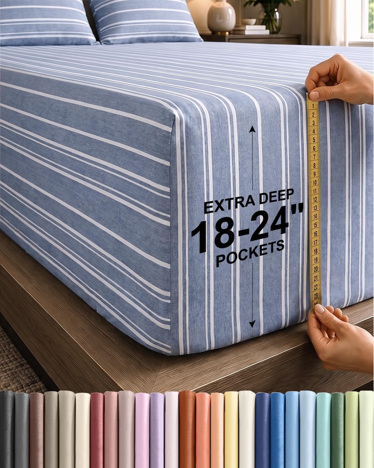 CGK Extra Deep Queen Single Fitted Sheet Only - Brown