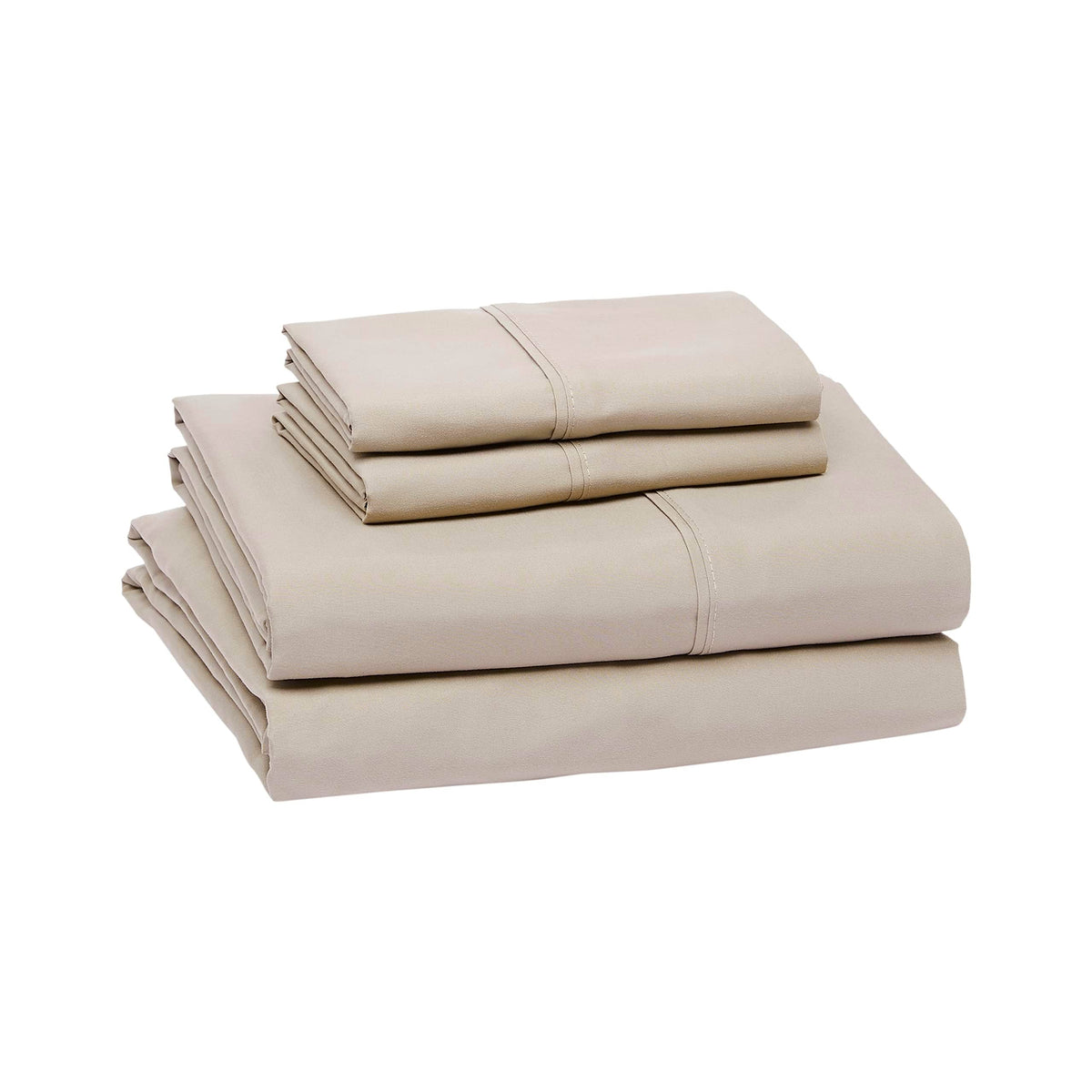 Amazon Basics Lightweight Super Soft Easy Care Wrinkle-Free Breathable Brushed Microfiber 3-Piece Bed Sheet Set with 14-Inch Deep Pockets, Twin, Dark Gray, Solid