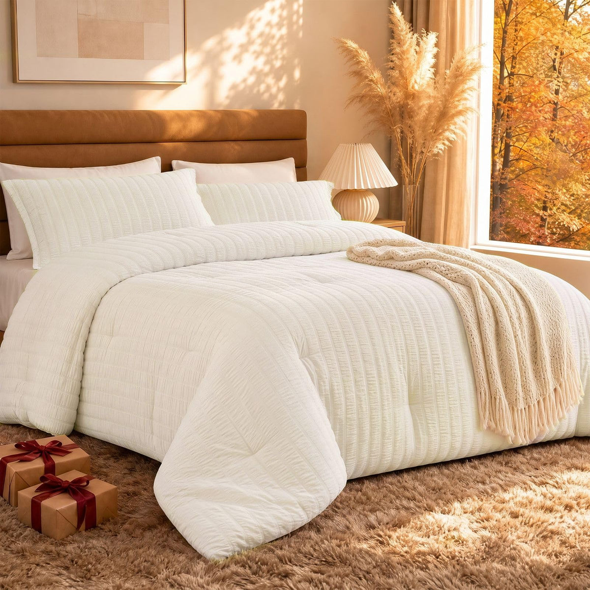 Quataly Cooling Comforter Set Twin Size Breathable Comforter with Sheets