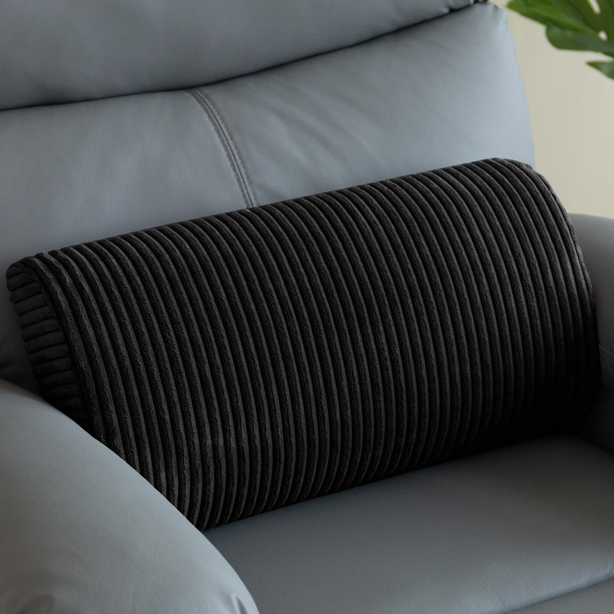 HIGOGOGO Lumbar Support Pillow for Recliner Chair/Accent Chair/Couch, Memory Foam Back Support Cushion for Elderly, Recliner Cushions for Back Rest, Pain Relief, Reading, Washable Cover, Brown