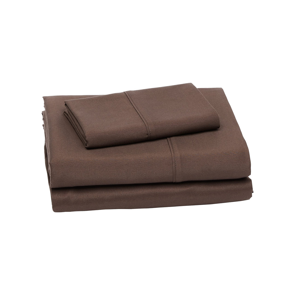 Amazon Basics Lightweight Super Soft Easy Care Wrinkle-Free Breathable Brushed Microfiber 3-Piece Bed Sheet Set with 14-Inch Deep Pockets, Twin, Dark Gray, Solid