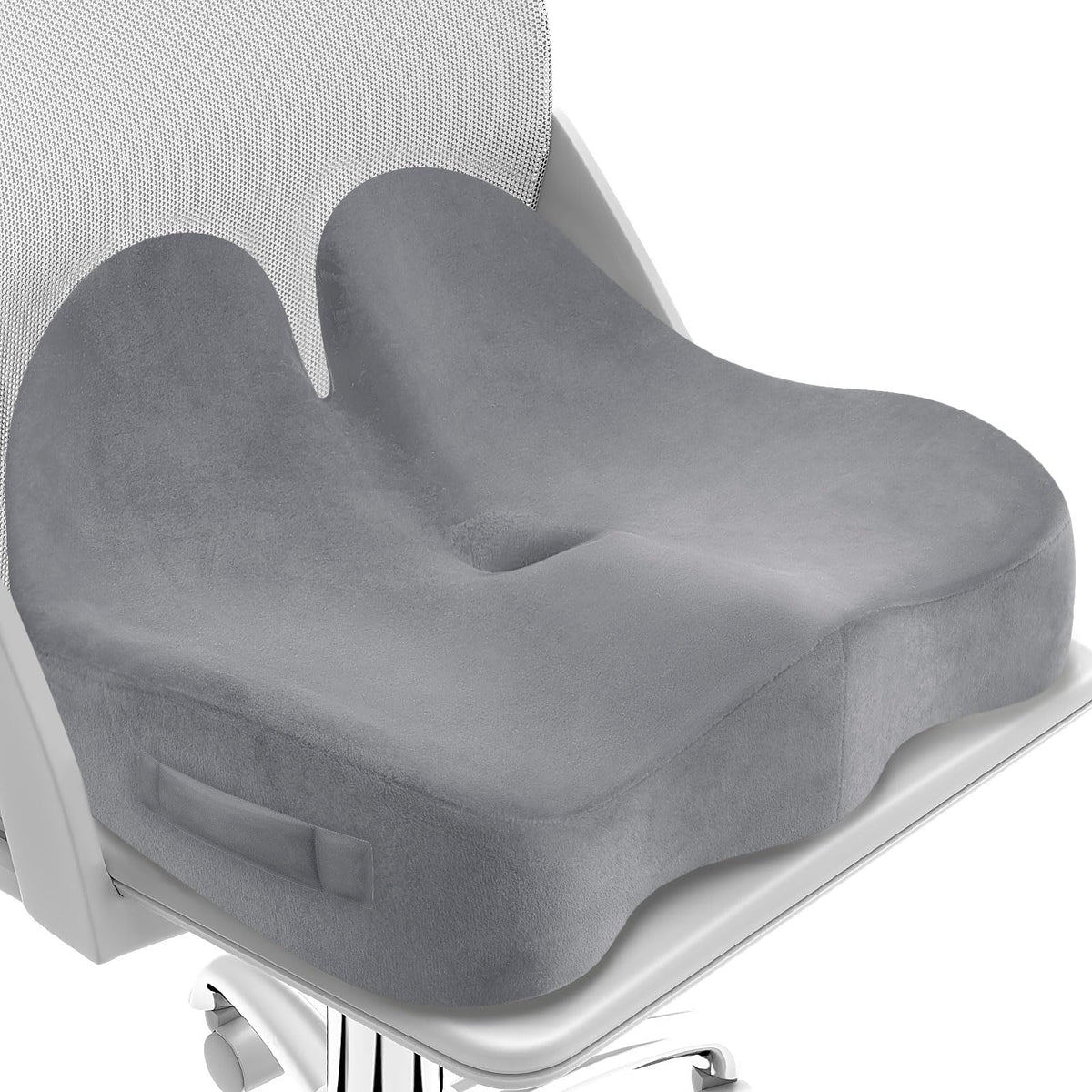 CushZone Ergonomic Seat Cushion, Sciatica Support for Office Chair, Black