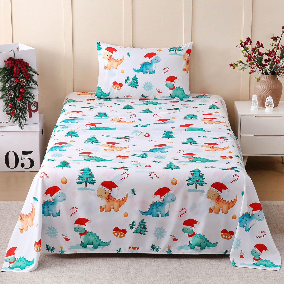 JSD Pink Unicorn Rainbow Kids Twin Sheet Set for Girls 3 Piece