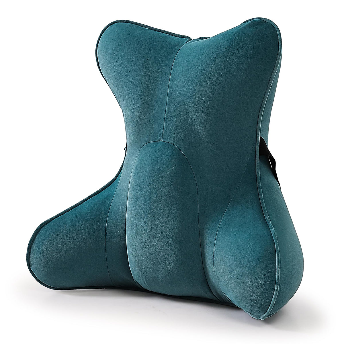 Back Pillow for Couch and Recliner, Lumbar Support Pillow for Sofa Sitting, Back Support Cushion for Office Chair, Ergonomic Back Cushion for Sitting Comfort, Slate Blue