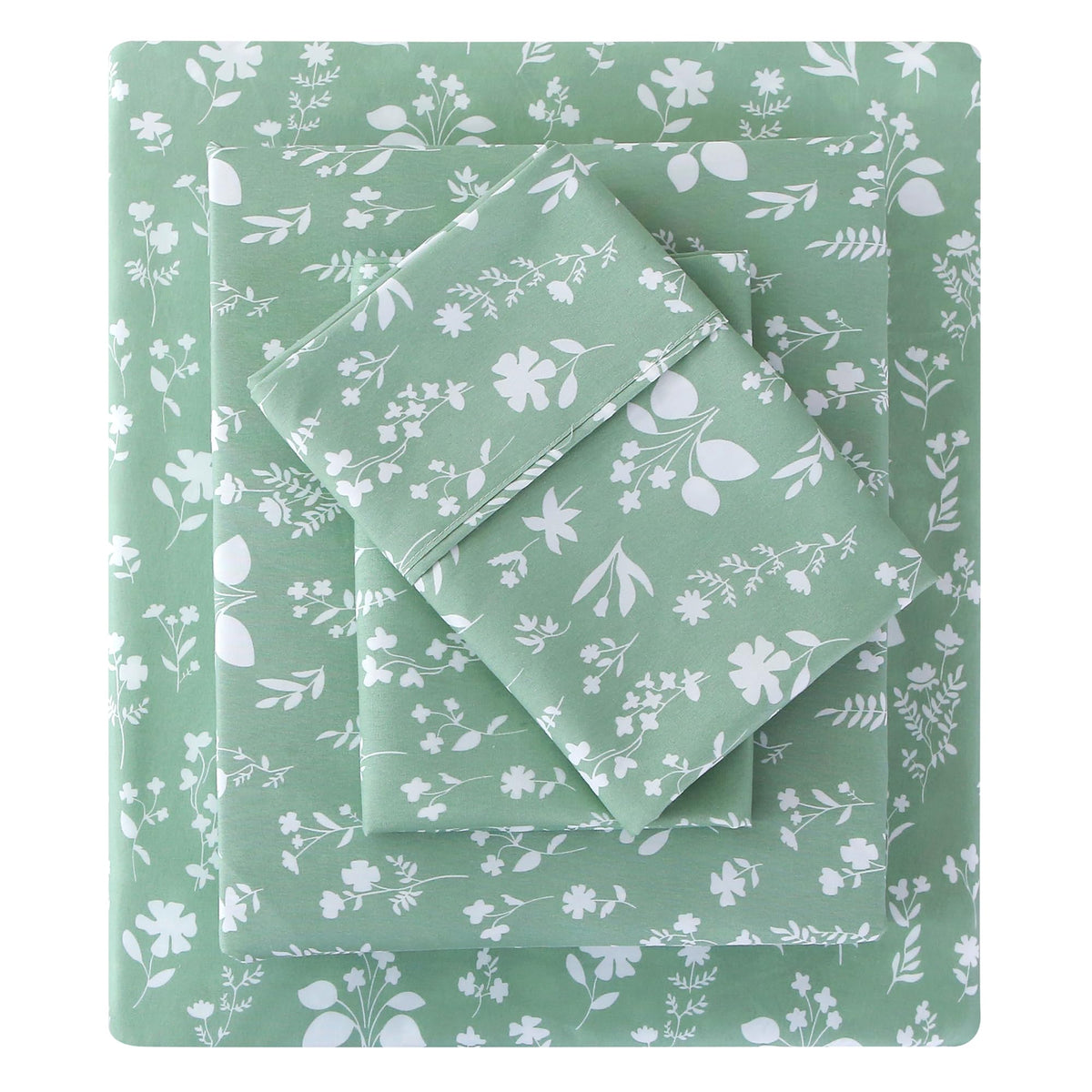 Viviland Floral Twin Sheet Set - 3 Piece Vintage Pink & Yellow Flower Patterned Bed Sheets - Soft, Breathable Microfiber Sheets with Deep Pocket, Non-Slip Fitted Sheets & Pillowcases