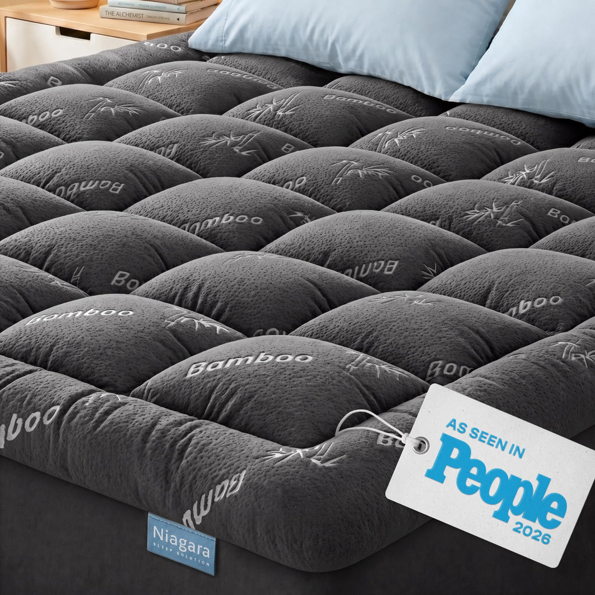 Niagara Sleep Solution Queen Ultra Soft Mattress Topper — Back Pain Relief