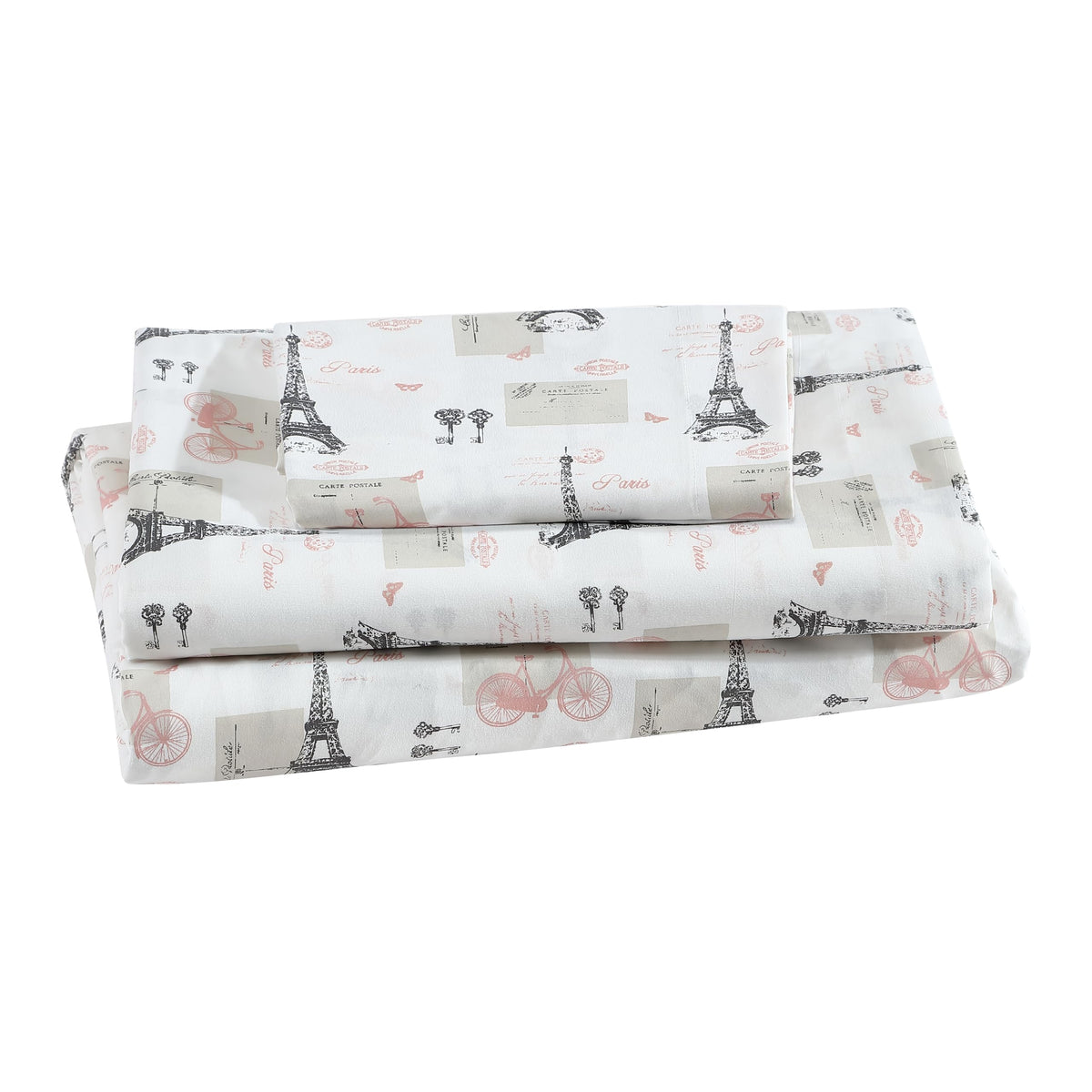 Printed Soft Microfiber Full 4-Piece Sheet Set, Zara Leopard