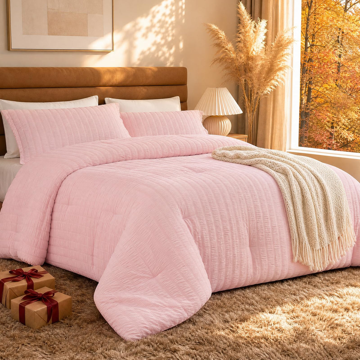 Quataly Cooling Comforter Set Twin Size Breathable Comforter with Sheets