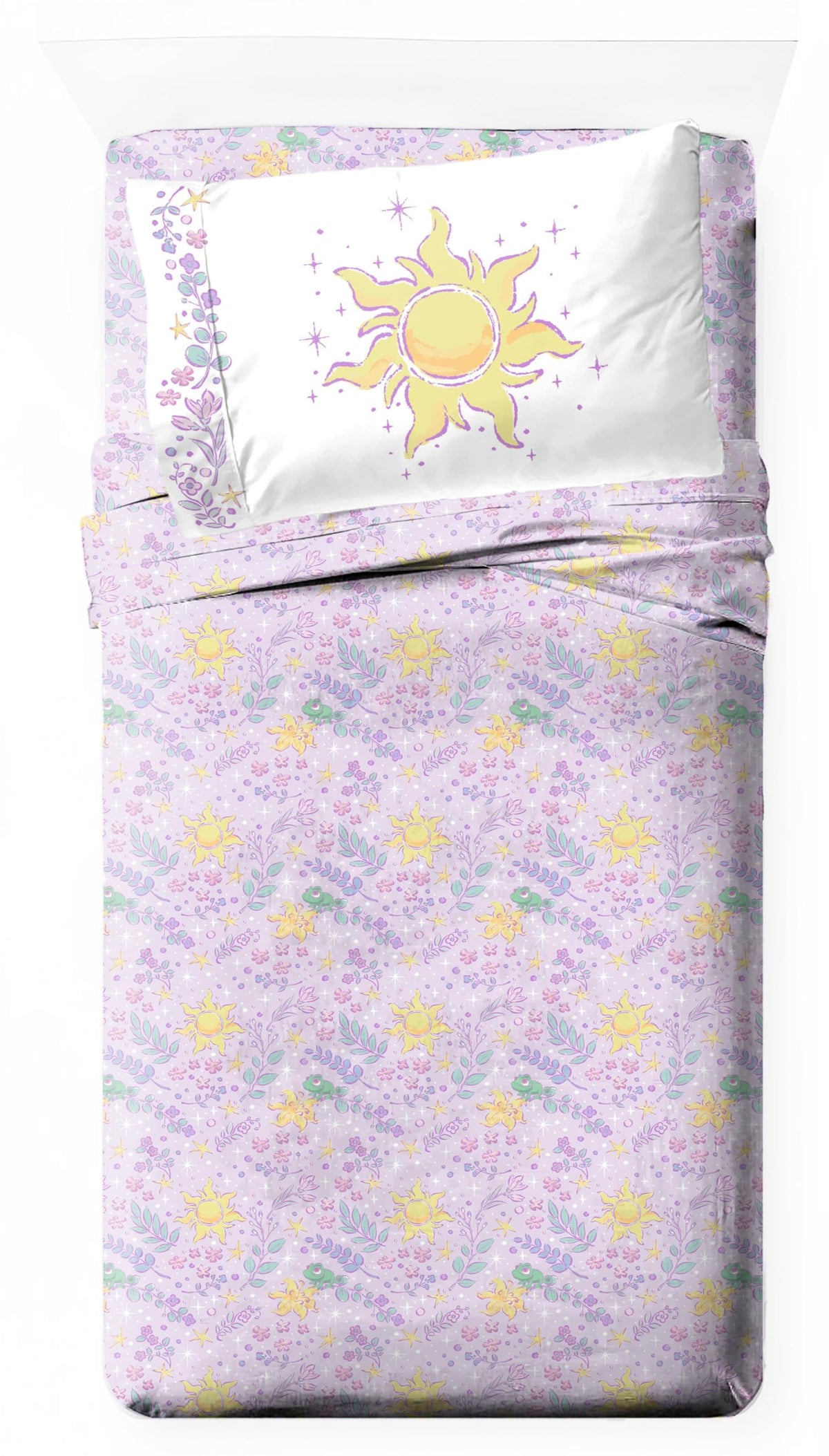 Jay Franco Kids Sheet Set with Fitted, Flat Sheets & Pillow Cover - Ultra-Soft Bedding with Pillowcase for Room Decor, White - Monster Jam, 3 Piece Toddler