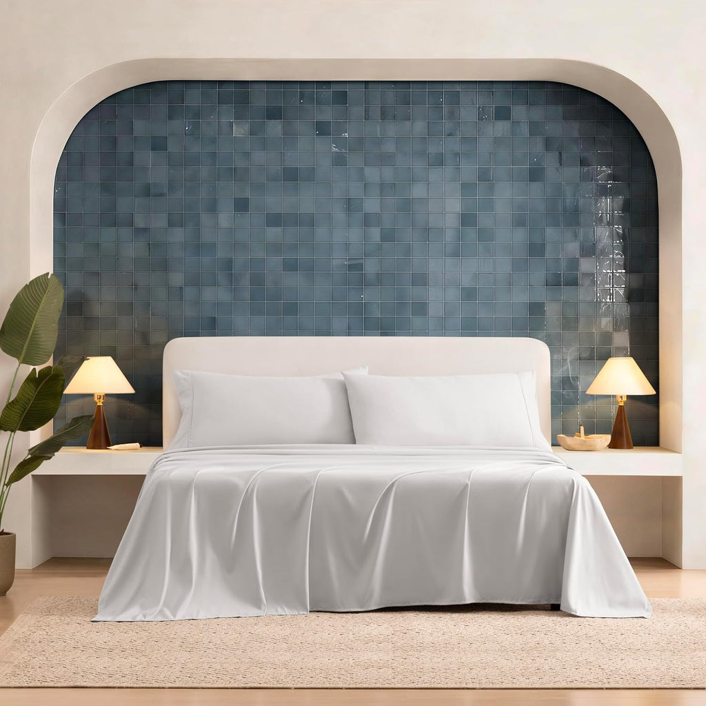 UGG Hedi King Size Sheets Set, Luxury Cooling Sheets, 4-Piece, Grey