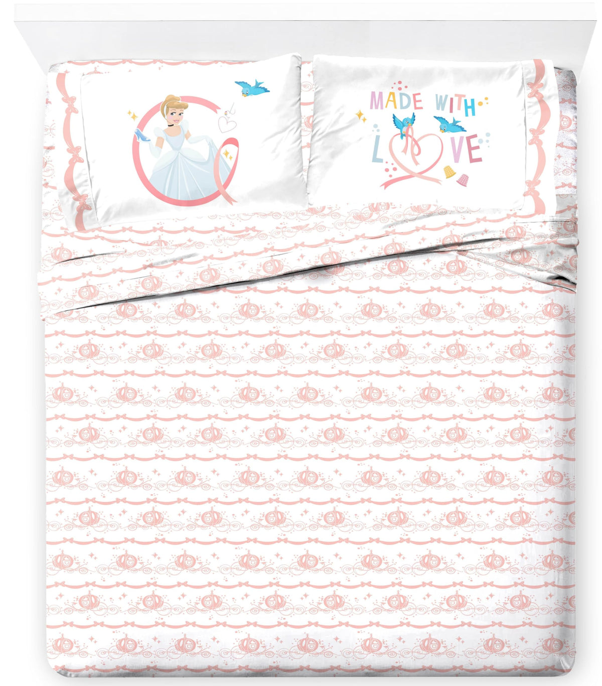 Jay Franco Kids Sheet Set with Fitted, Flat Sheets & Pillow Cover - Ultra-Soft Bedding with Pillowcase for Room Decor, White - Monster Jam, 3 Piece Toddler