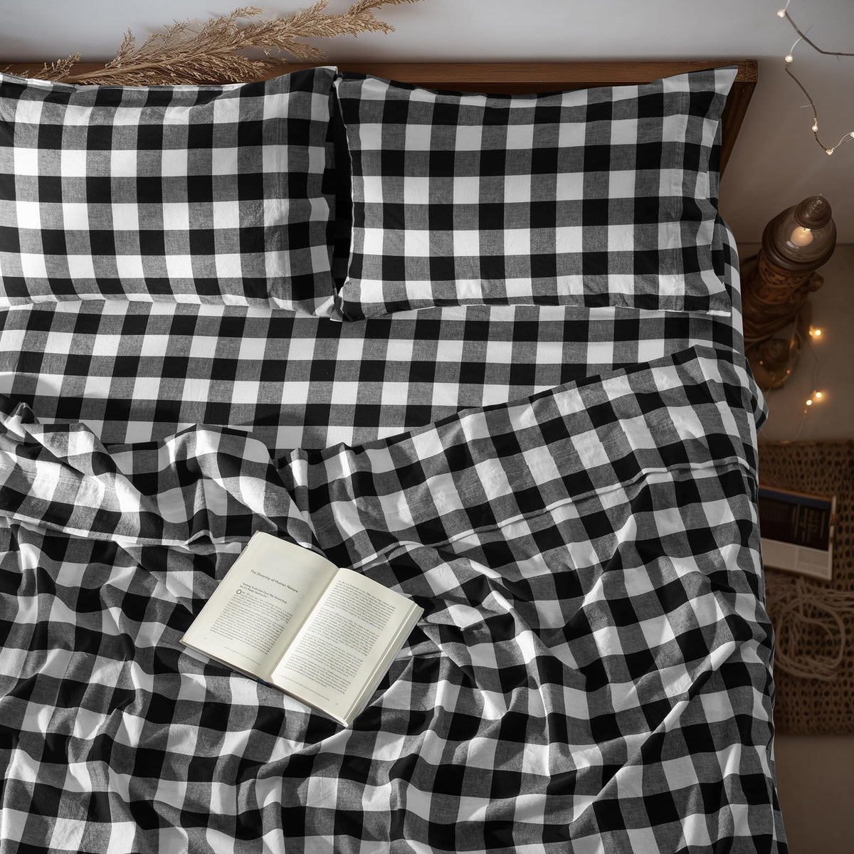 LBRO2M 100% French Pure Linen Sheet Set 4Pcs, 16" Deep Pocket Queen Size