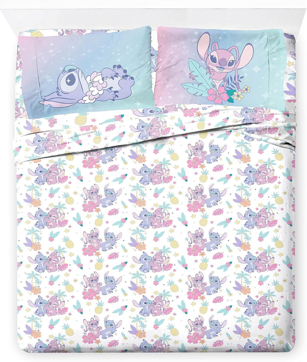 Jay Franco Disney Lilo & Stitch Full Size Sheet Set - 4 Piece Kids Bedding