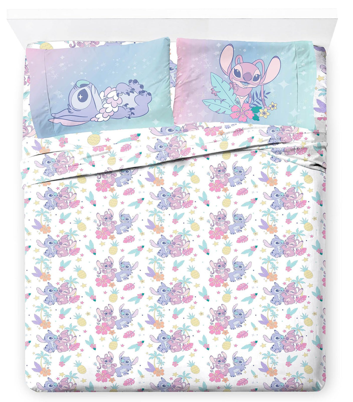 Jay Franco Disney Lilo & Stitch Full Size Sheet Set - 4 Piece Kids Bedding