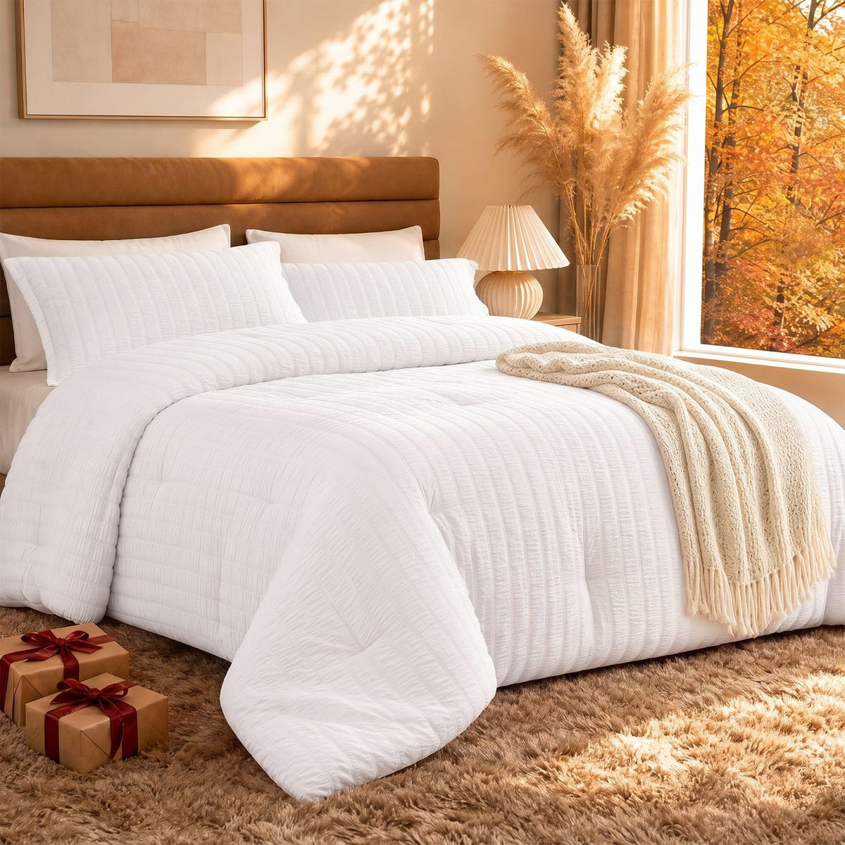 Quataly Cooling Comforter Set Twin Size Breathable Comforter with Sheets