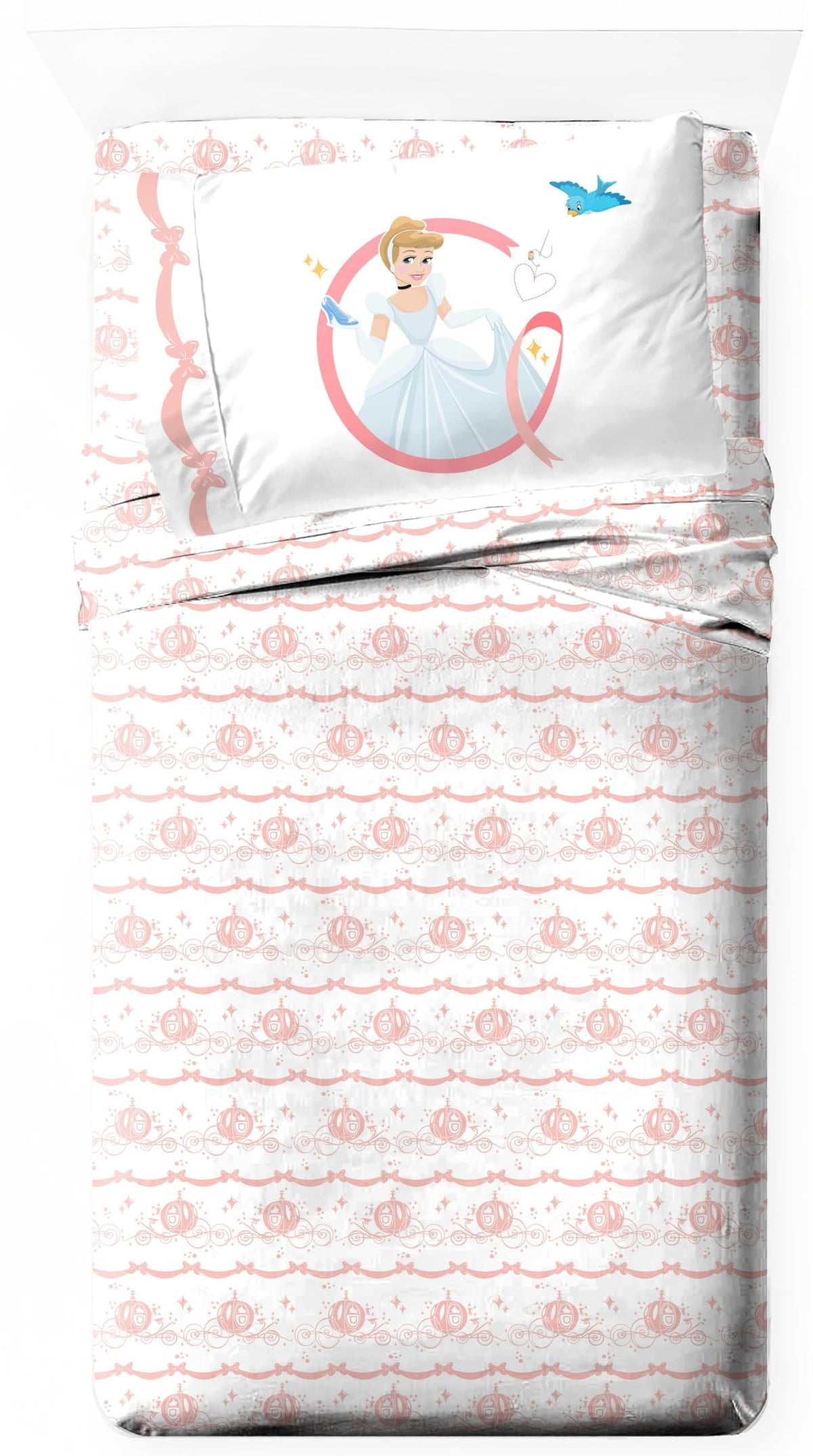 Jay Franco Kids Sheet Set with Fitted, Flat Sheets & Pillow Cover - Ultra-Soft Bedding with Pillowcase for Room Decor, White - Monster Jam, 3 Piece Toddler