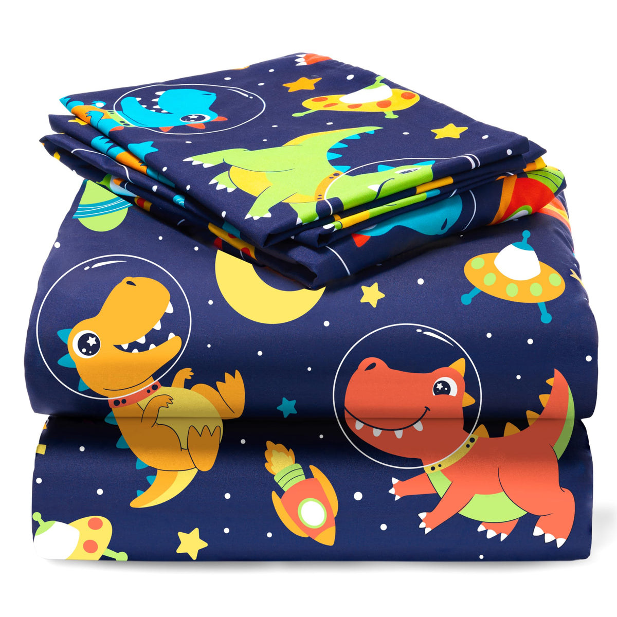 Joiedomi Kids Twin Sheet Set Unicorn - 3 Piece Soft Microfiber Bed Sheets - Deep Pocket Wrinkle Free, Cozy Toddler Bedding Set, Fade Resistant Breathable for Boys Girls Teens