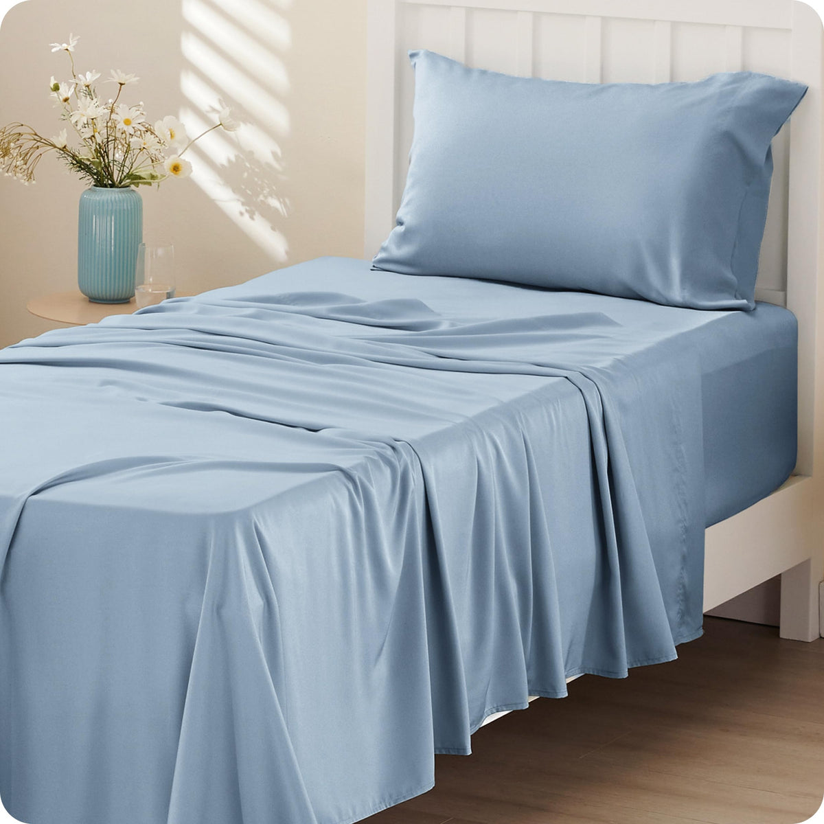 Bedsure PureWoven 100% Rayon Derived from Bamboo, King Size Sheets Set