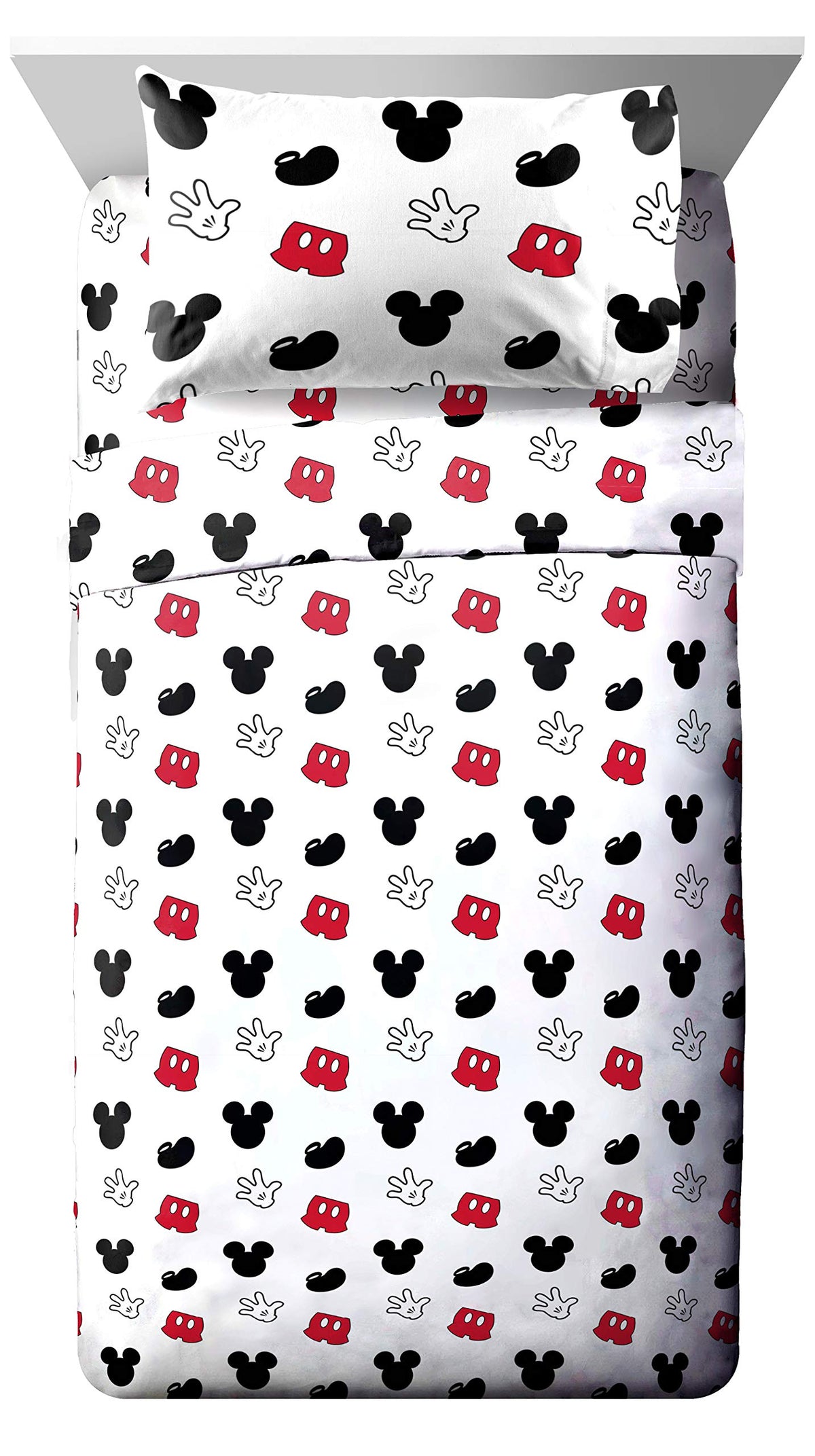 Jay Franco Kids Sheet Set with Fitted, Flat Sheets & Pillow Cover - Ultra-Soft Bedding with Pillowcase for Room Decor, White - Bluey, 3 Piece Toddler