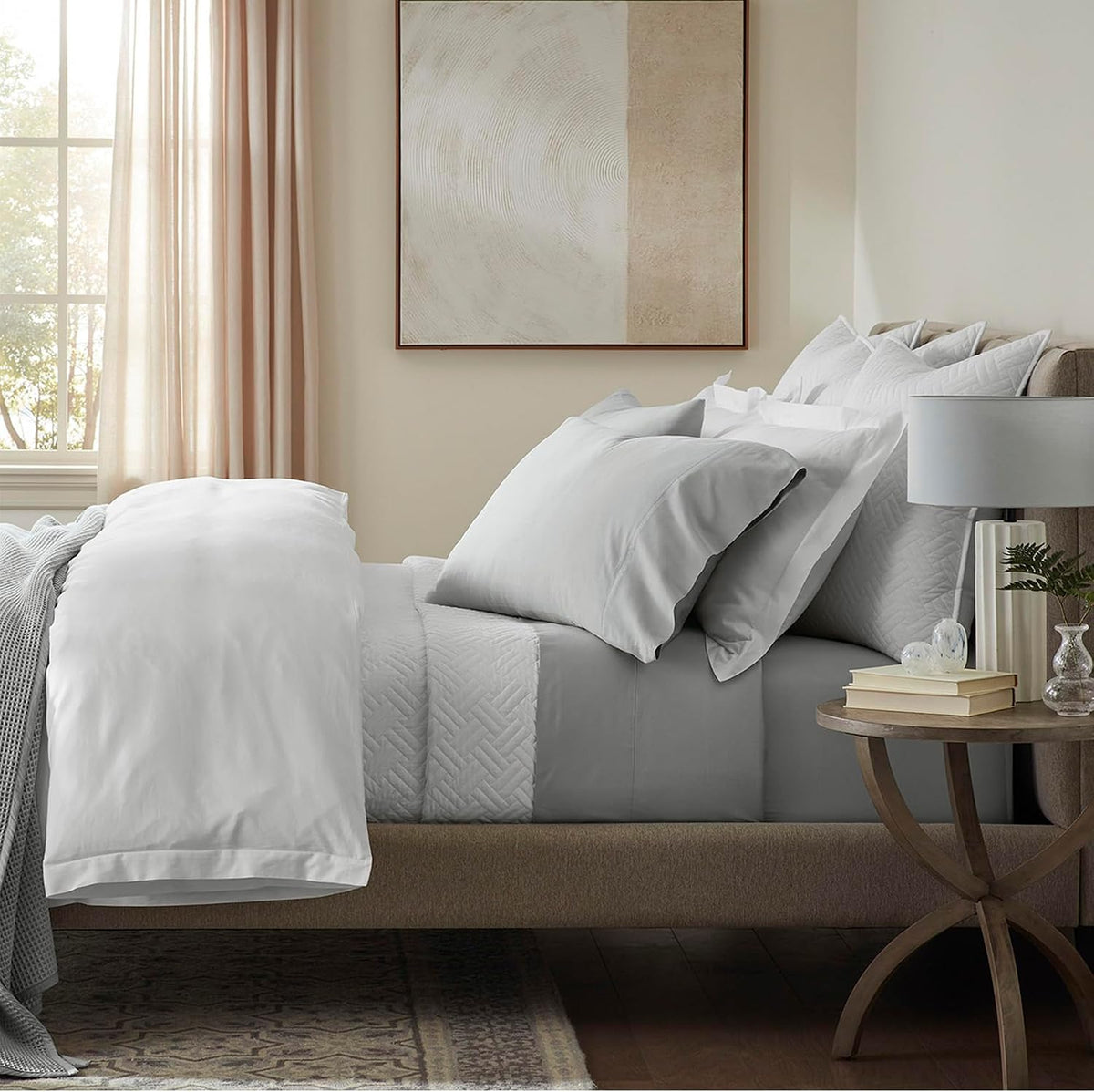 BOLL & BRANCH Signature Hemmed Sheet Set, King, Shore