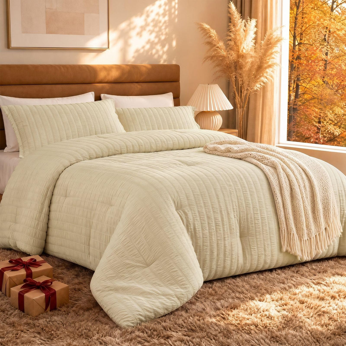 Quataly Cooling Comforter Set Twin Size Breathable Comforter with Sheets