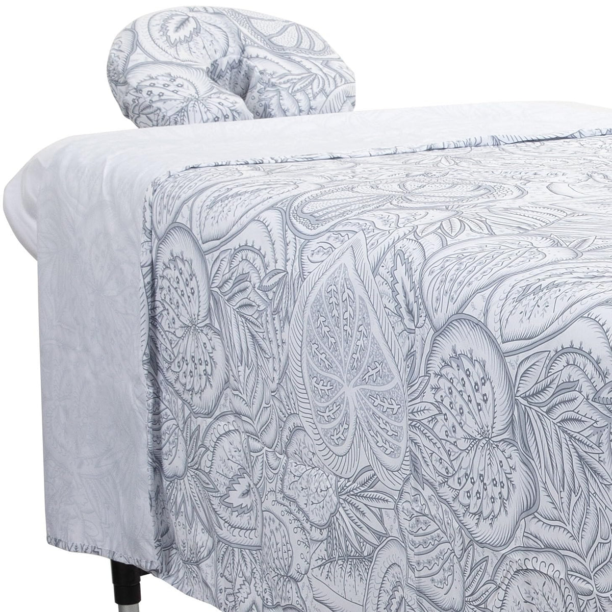 ForPro Premium Microfiber 3-Piece Massage Sheet Set, Cool Grey