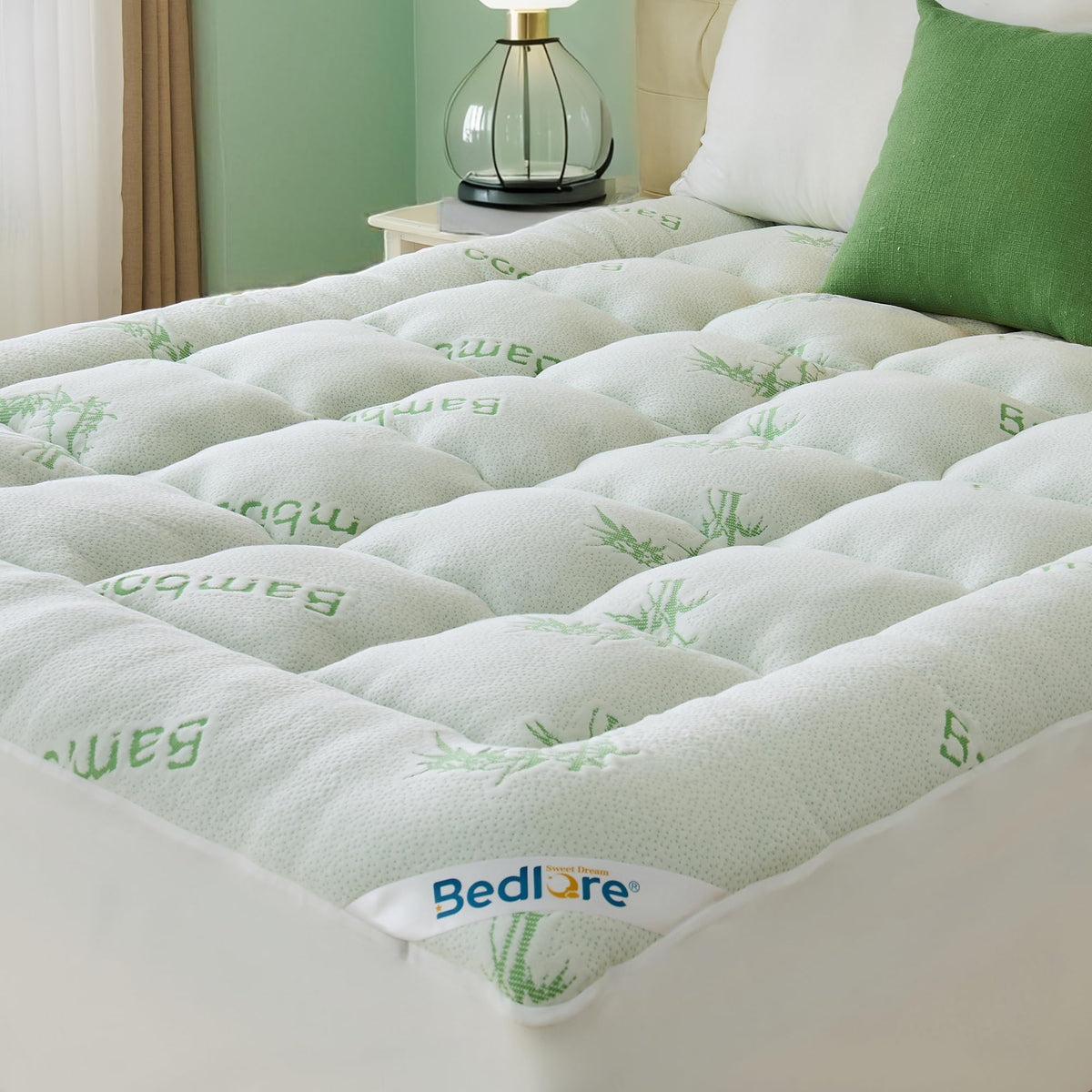BEDLORE King Mattress Topper, Thick Soft Pillow Top Bed Topper