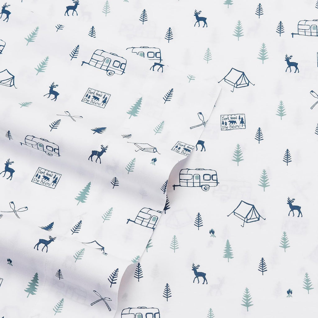 Eddie Bauer - Twin Size Sheet Set with Fitted Sheet & Pillowcase
