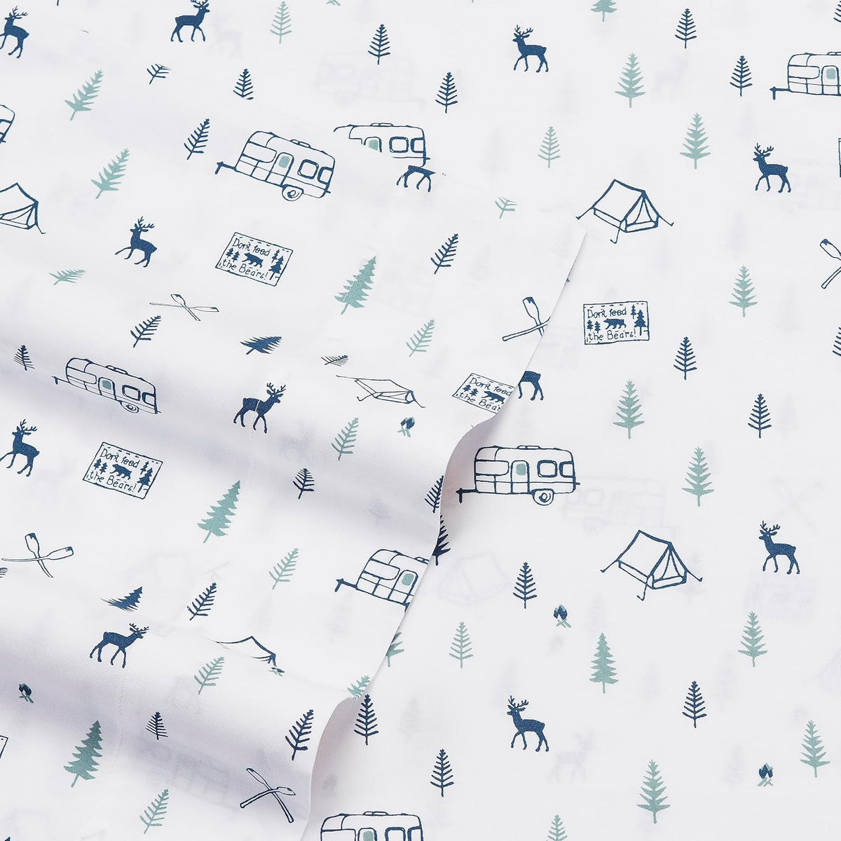 Eddie Bauer - Twin Size Sheet Set with Fitted Sheet & Pillowcase