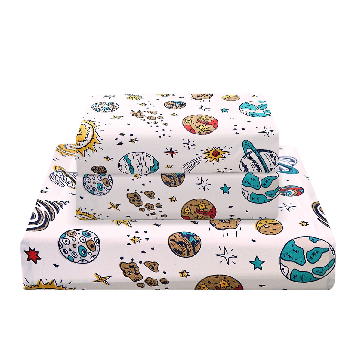 JSD Pink Unicorn Rainbow Kids Twin Sheet Set for Girls 3 Piece