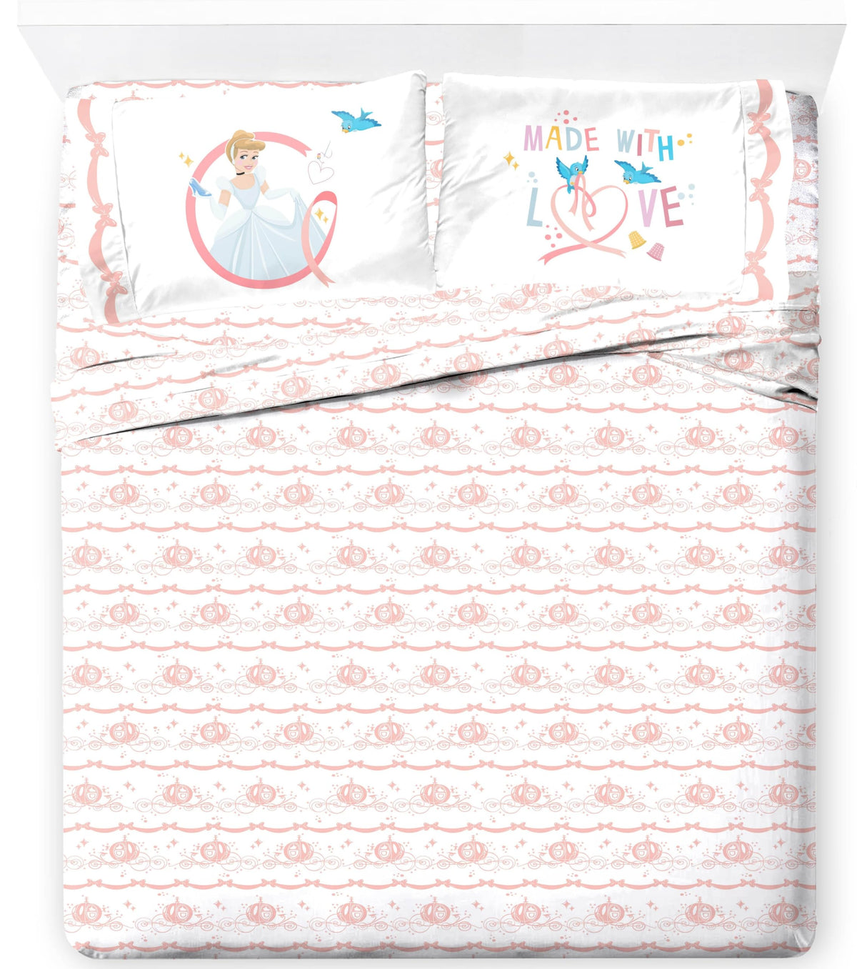 Jay Franco Kids Sheet Set with Fitted, Flat Sheets & Pillow Cover - Ultra-Soft Bedding with Pillowcase for Room Decor, White - Monster Jam, 3 Piece Toddler