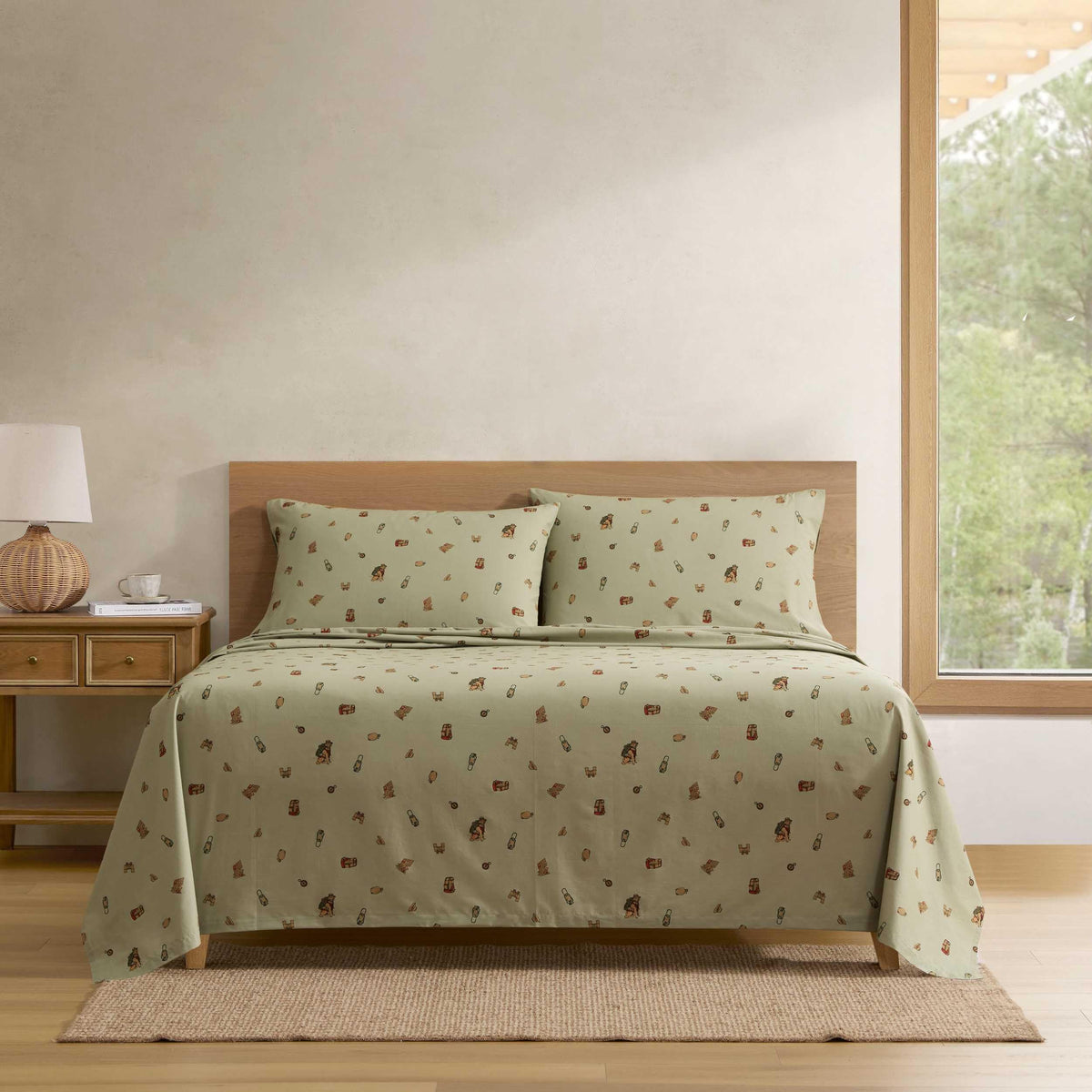 Eddie Bauer - Twin Size Sheet Set with Fitted Sheet & Pillowcase