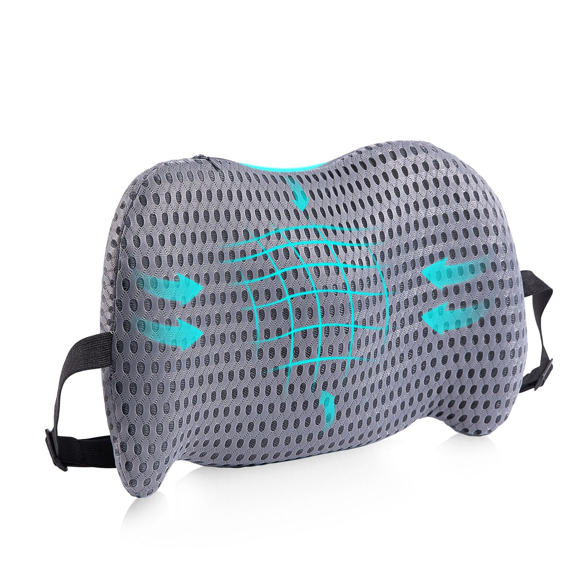 Lumbar Support Pillow for Office Chair, Memory Foam Car Back Cushion