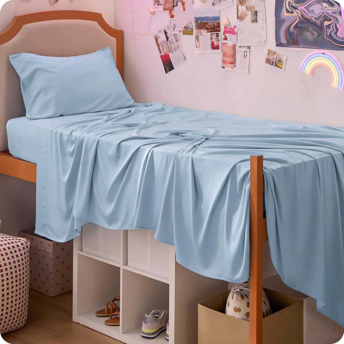 Bedsure PureWoven 100% Rayon Derived from Bamboo, King Size Sheets Set