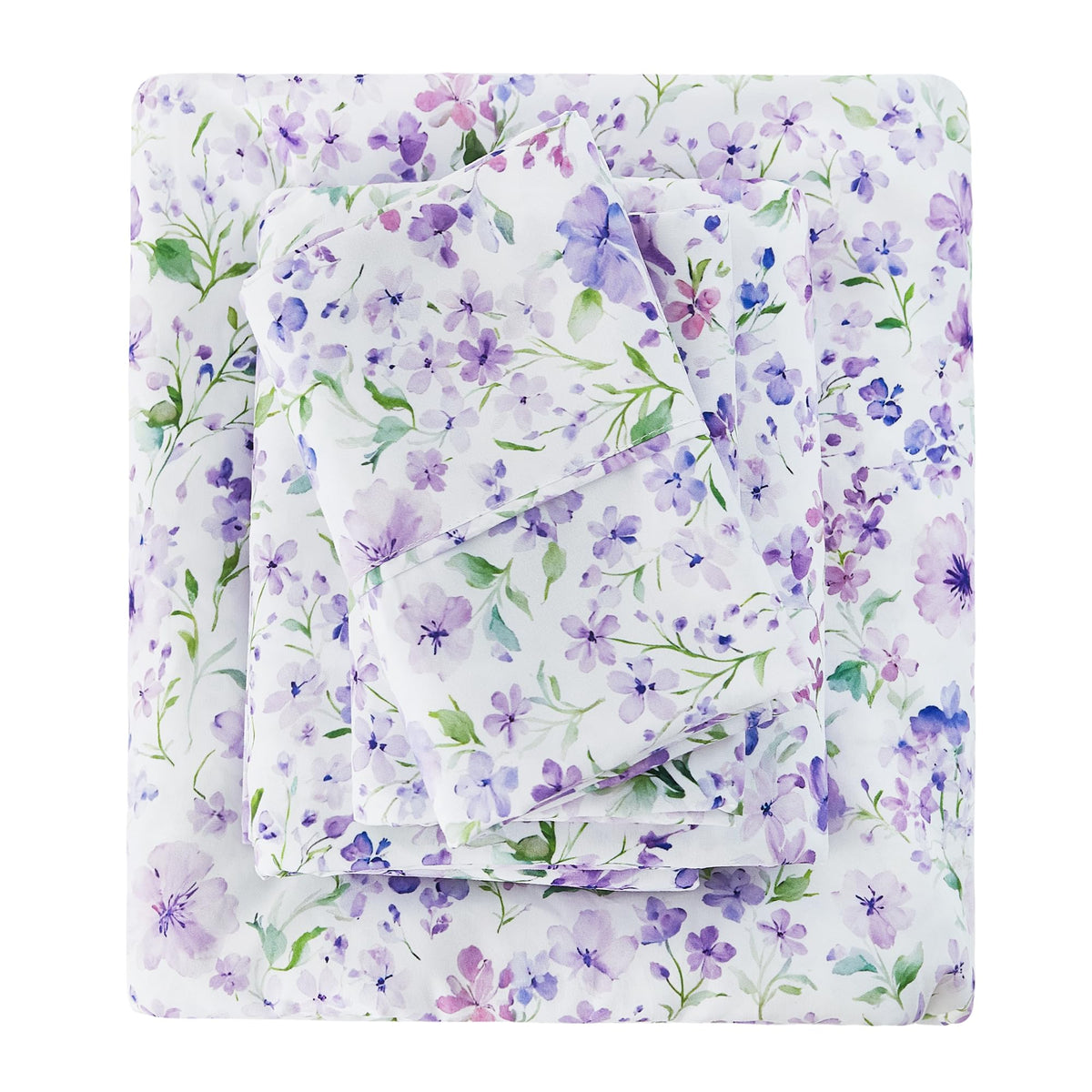 Viviland Floral Twin Sheet Set - 3 Piece Vintage Pink & Yellow Flower Patterned Bed Sheets - Soft, Breathable Microfiber Sheets with Deep Pocket, Non-Slip Fitted Sheets & Pillowcases