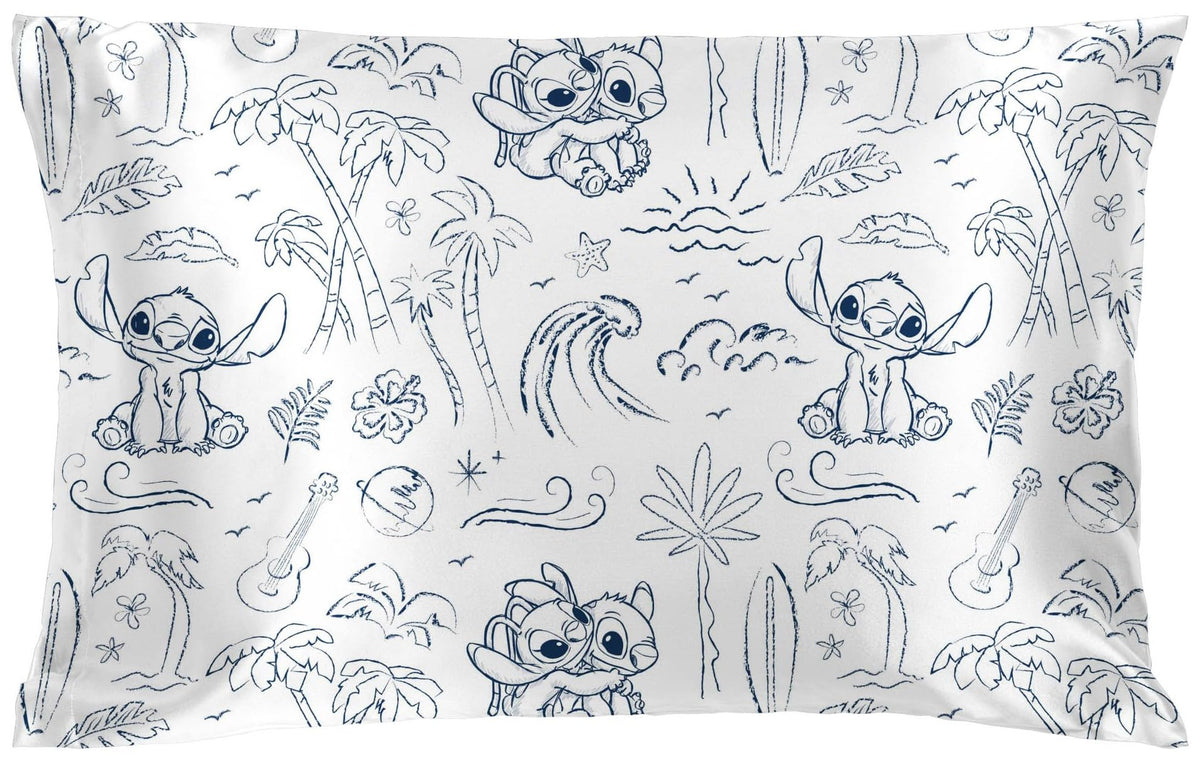 Jay Franco Satin Pillowcase - Standard Size 20x30 Inch Silky Soft Premium Pillow Cover, Blue - Harry Potter